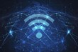 © Lucija - connectivity wifi network futuristic abstract background vector design technology wireless internet pattern concept