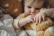 © Lucija - cute toddler hands reaching grasp plush toy closeup child chubby fingers softness innocence childhood tenderness development lifestyle