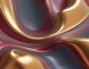 Vibrant Abstract Background: Flowing Waves and Curves in Energetic Design - Rare Color