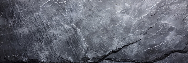 Wall Mural - Dark grey black slate texture background. Black stone texture. Black granite slabs background	
