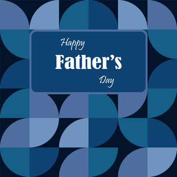 Happy Father's Day background design, Happy Father's Day greeting card, poster, banner template in abstract style.