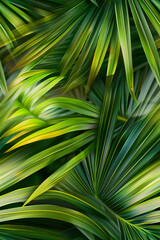 Wall Mural - Palm leaves background