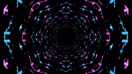 Wall Mural - VJ abstract light event particles concert dance game edm music stage party openers titles led neon tunnel background