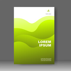 Wall Mural - Book cover modern design. Annual report. Brochure template, catalog. Simple Flyer promotion. magazine. Vector illustration	