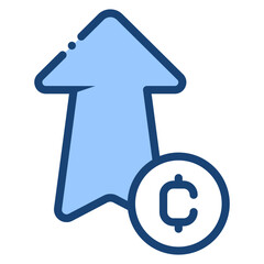 Poster - crypto growth icon