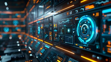 Poster - Futuristic Transparent Computer Display for Digital Communication and Networking in Business