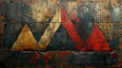 Fototapete - Depict a geometric problem involving the construction of a triangle given specific angle bisectors and side lengths, prompting viewers to