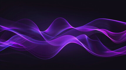 Wall Mural - abstract purple Flowing wavy background 