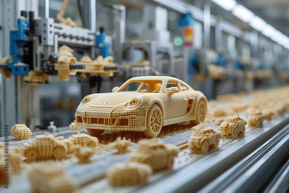 Automotive 3D Printing Technology A visual representation of 3D printing technology used in automotive manufacturing