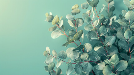 Poster - eucalyptus background for online presentation