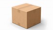 © Studicon - Cardboard box isolated on white background. Generative AI.