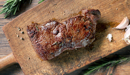 Sticker - freshly grilled steak