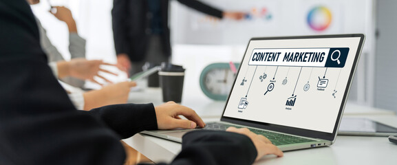 Poster - content marketing for modish online business and e-commerce marketing strategy