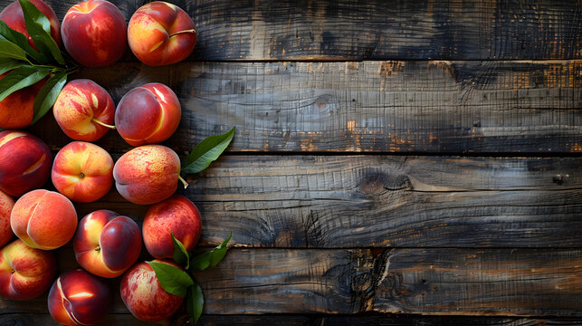 Healthy Organic apricot on a Wooden Background