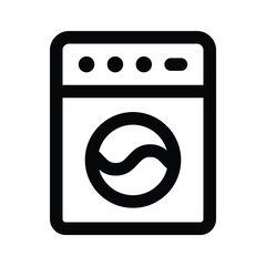 Modern and trendy style icon of Washing machine, ready to use icon, household