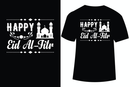 Vector Illustration for Eid Mubarak T-Shirt Design