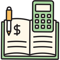 Sticker - Accounting Ledger Icon