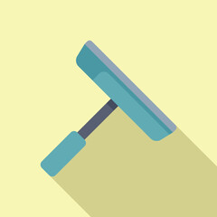 Poster - Vector illustration of a stylized gavel icon in a flat design style with shadow on a pastel background