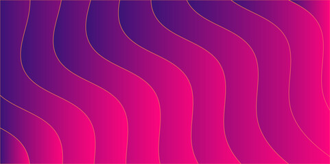 Fototapete - Abstract background with dynamic ripple effect and gradients. Luxury paper cut background. Motion Purple bokeh and colorful pattern. Used for promotions or presentations.