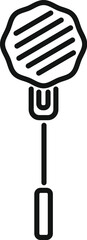 Poster - Simple vector illustration of a classic microphone for design and web use