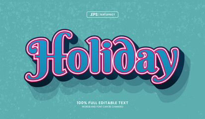 Sticker - Holiday text effect, editable font style