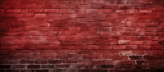 Aufkleber - Empty old red brick wall background. copy space available