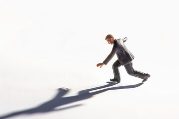 Poster - Toy figure of a man in a suit and tie, ideal for business concepts
