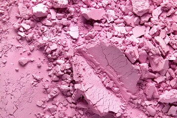 Poster - A close up of a pile of pink powder, perfect for beauty or cosmetic concepts