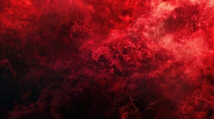Poster - A striking image of red and black background with billowing smoke. Perfect for adding a dramatic touch to design projects