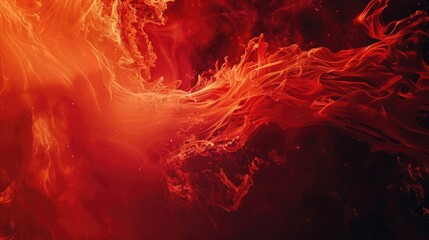 Poster - A striking close-up image of a fire against a dark backdrop. Ideal for adding a dramatic touch to design projects
