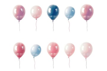 Poster - A variety of vibrant balloons for celebrations