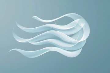 Poster - A striking image of a white wave against a blue backdrop. Perfect for designs related to nature or water sports