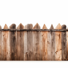 Wall Mural - A wooden fence with many wooden posts