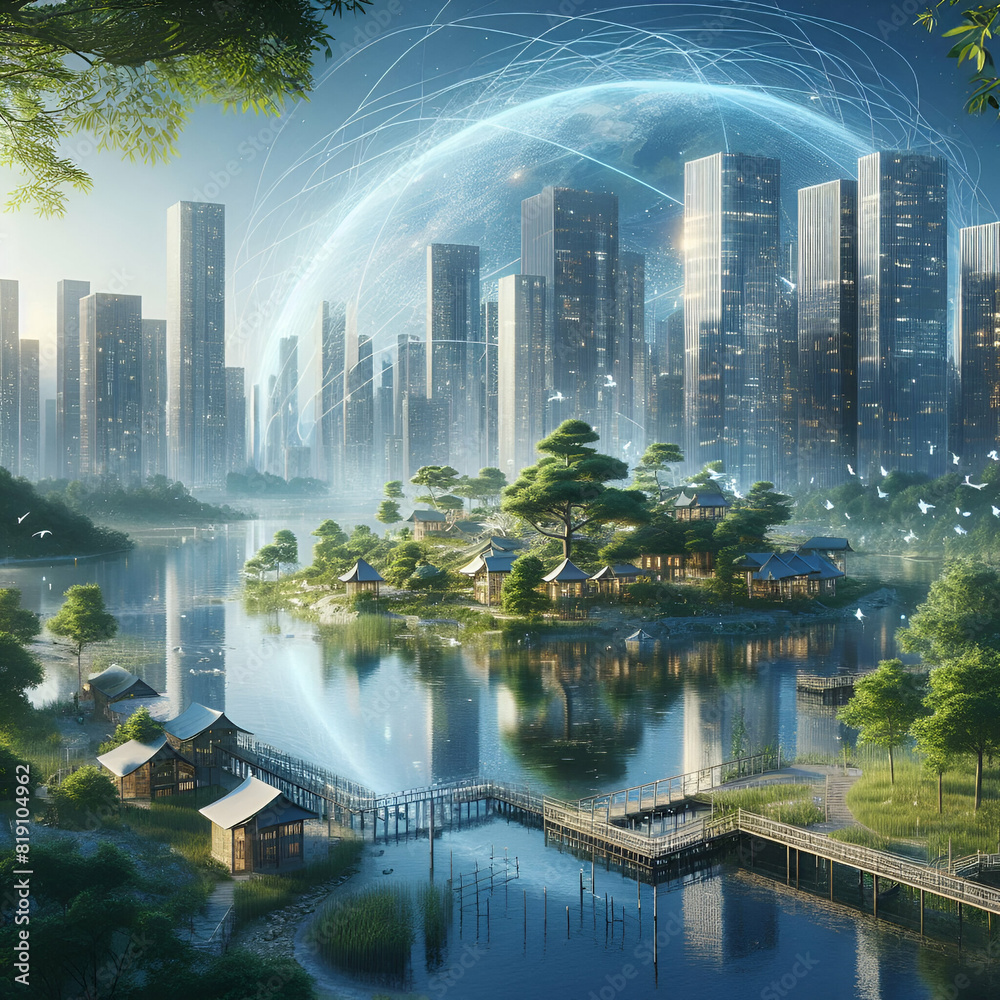 Picture of Generative AI architects create buildings that blend into the natural ...
