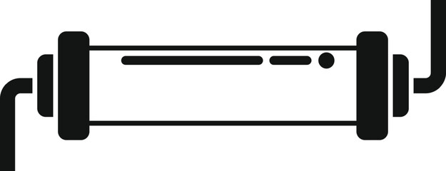 Poster - vector illustration of a horizontal scroll bar icon on a white background