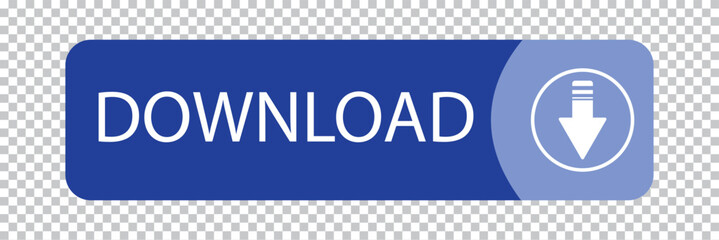 Poster - DOWNLOAD Web Button (arrow save free online internet go ok icon).3d download now blue button with hand cursor. Save cloud icon button hand pointer clicking. Click here banner with shadow. Click push .