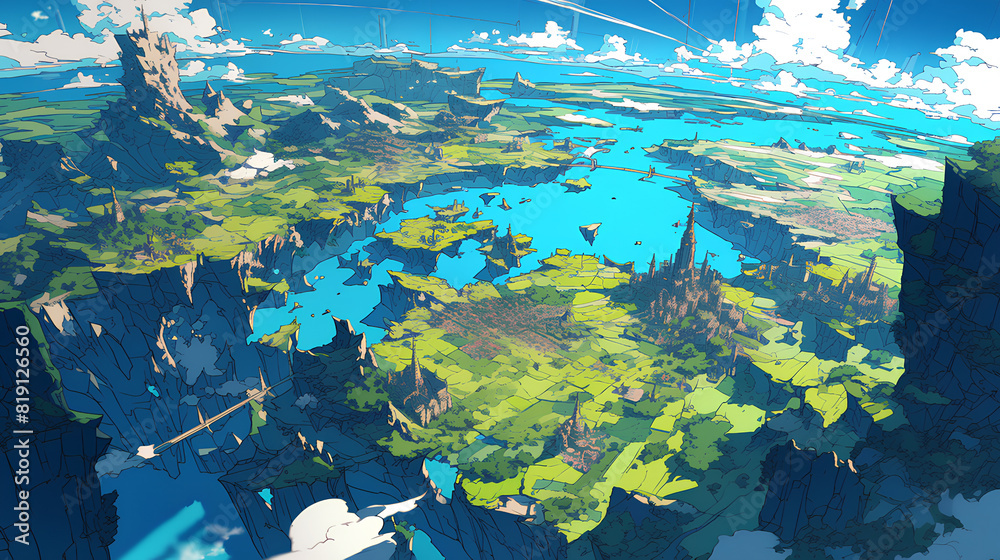 A World Map Of Countries That Looks Like A Random Atlas Stock