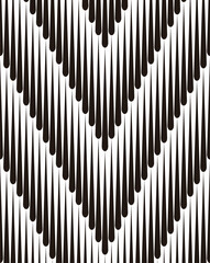 Poster - black and white seamless pattern arrows shape. Futuristic background. Editable graphic resource. Vector Format 