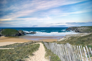 Wall Mural - Belle-Ile, a beach on the Cote Sauvage