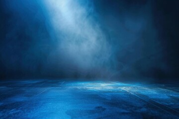 Wall Mural - Dark, blurry, simple background, blue abstract background gradient blur, Studio light - Generative ai