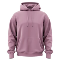 Wall Mural - Mauve sweatshirt template. sweatshirt long sleeve with clipping path, hoody for design mockup for print, white background