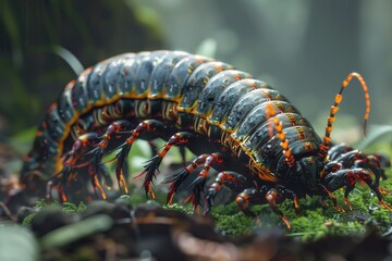 Vibrant close-up of a colorful insect. Suitable for educational materials