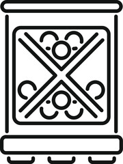Poster - black and white illustration of a vintage ornamental frame with intricate details