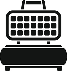 Poster - Vector illustration of a vintage radio silhouette, perfect for icon or logo design