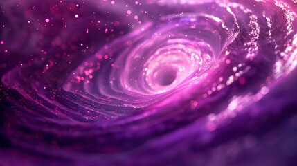 Wall Mural - A purple spiral with a lot of sparkles
