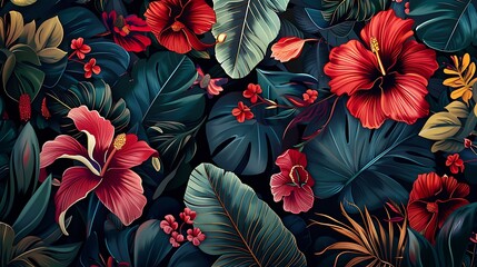 Wall Mural - Let the intricate patterns of nature intertwine with modernity, as vibrant botanical elements form an emblem of health and vitality.