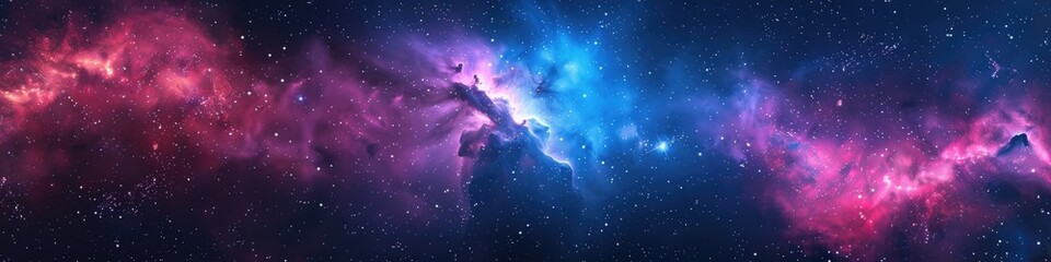 stars wallpaper. nebula and stars in night sky web banner
