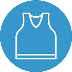 Vest Flat Icon Design