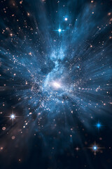 Wall Mural - Ethereal Cosmic Nebula - A Celestial Journey Through Space and Stars