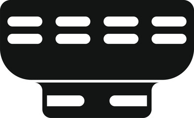 Poster - Vector illustration of a ram memory stick silhouette, perfect for technologythemed designs
